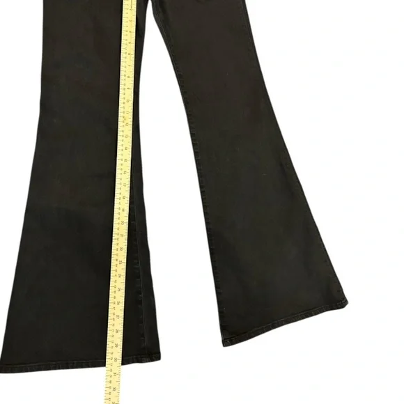 Abercrombie Ultra High Rise Flare Black 10 - Picture 3 of 5